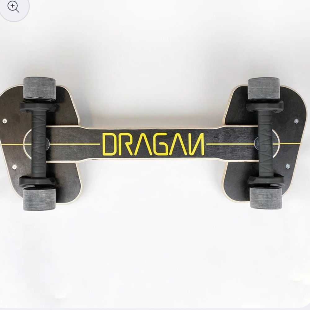 DRAGAN Cruiser Streetboard: Black Edition with yellow details - Picture 3 of 13